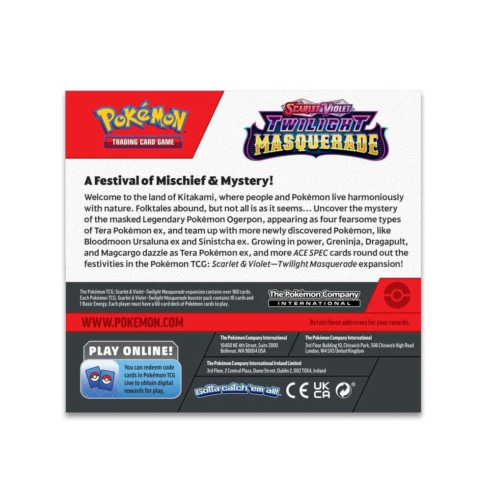 Pokémon Twilight Masquerade Booster Box – 36 Packs